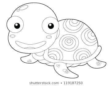 364x280 Reef Drawing At Free For Personal Use Reef Drawing Swimming - Turtle Outline Drawing