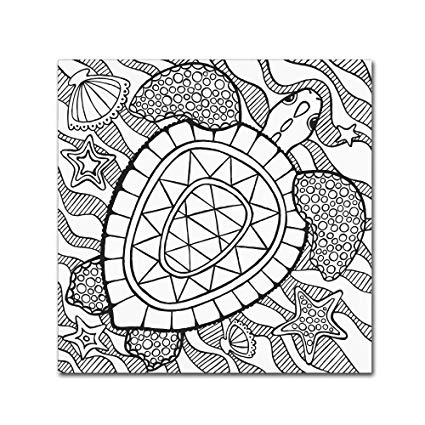 425x425 Turtle Beach - Turtle Outline Drawing