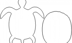 280x168 Drawn Sea Turtle Outline - Turtle Outline Drawing