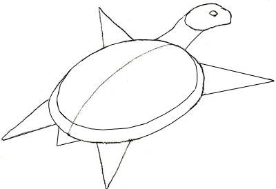 400x274 How To Draw A Turtle - Turtle Step By Step Drawing