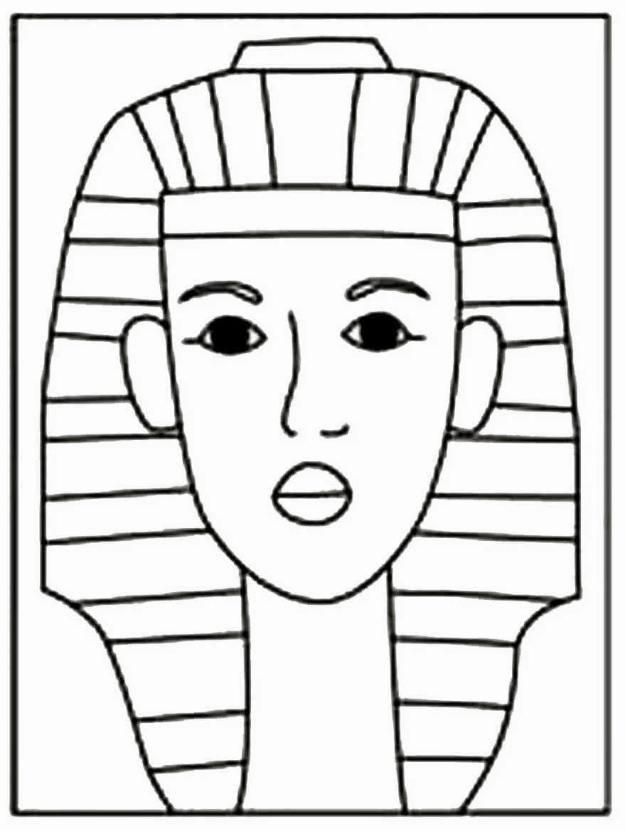 879x1169 How To Draw King Tut Art Projects For Kids - Tutankhamun Drawing