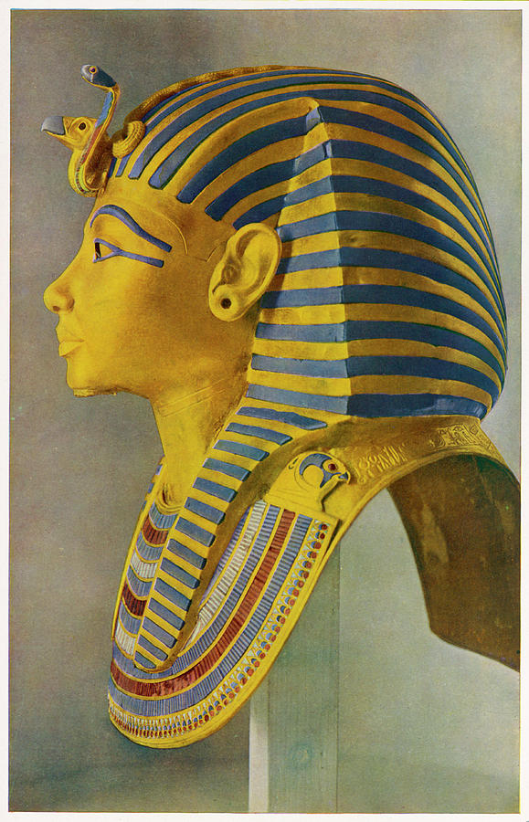 579x900 Tutankhamun, Pharaoh Egyptian Ruler Drawing - Tutankhamun Drawing