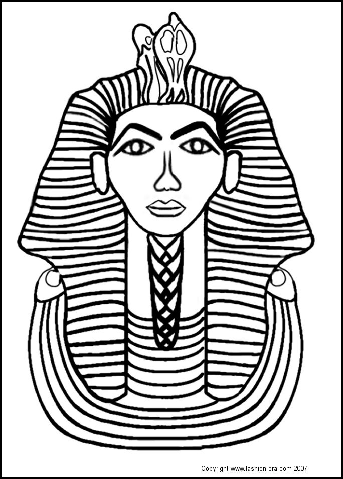 684x954 Ancient Costume Fashion Egyptian King Tut - Tutankhamun Drawing