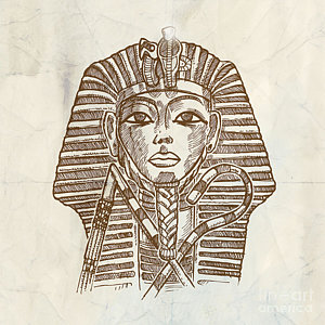 300x300 Tutankhamun Drawings Fine Art America - Tutankhamun Drawing