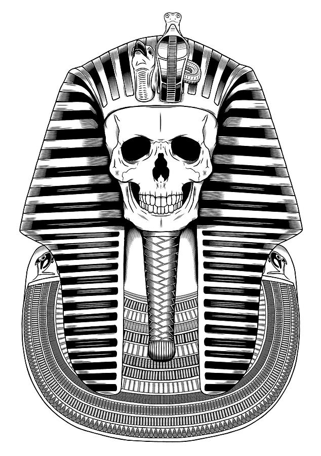 634x900 Tutankhamun Reloaded Drawing - Tutankhamun Drawing