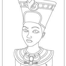 220x220 King Tut Coloring Page - Tutankhamun Mask Drawing