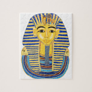 307x307 King Tut Jigsaw Puzzles Zazzle Ca - Tutankhamun Mask Drawing