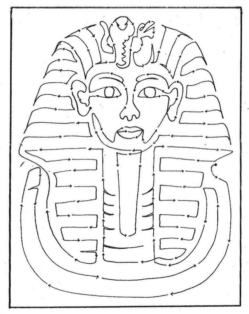 Tutankhamun Mask Drawing At Explore Collection Of