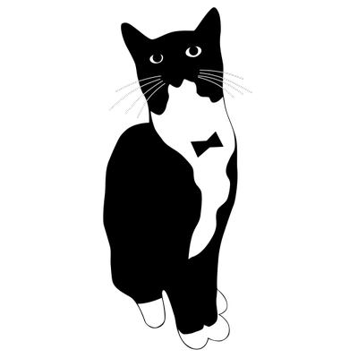 400x400 tuxedo cat games on twitter this is great! so many fond memories - Tuxedo Cat Drawing