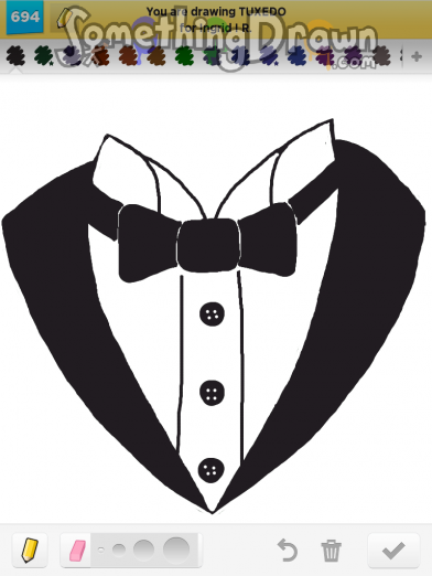 392x522  - Tuxedo Drawing