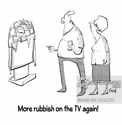 400x412 Rubbish On Tv Cartoons And Comics - Tv Cartoon Drawing