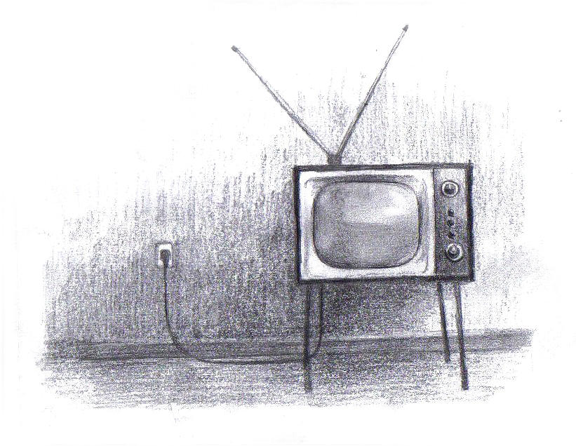 821x636 Former Tv Drawing - Tv Drawing