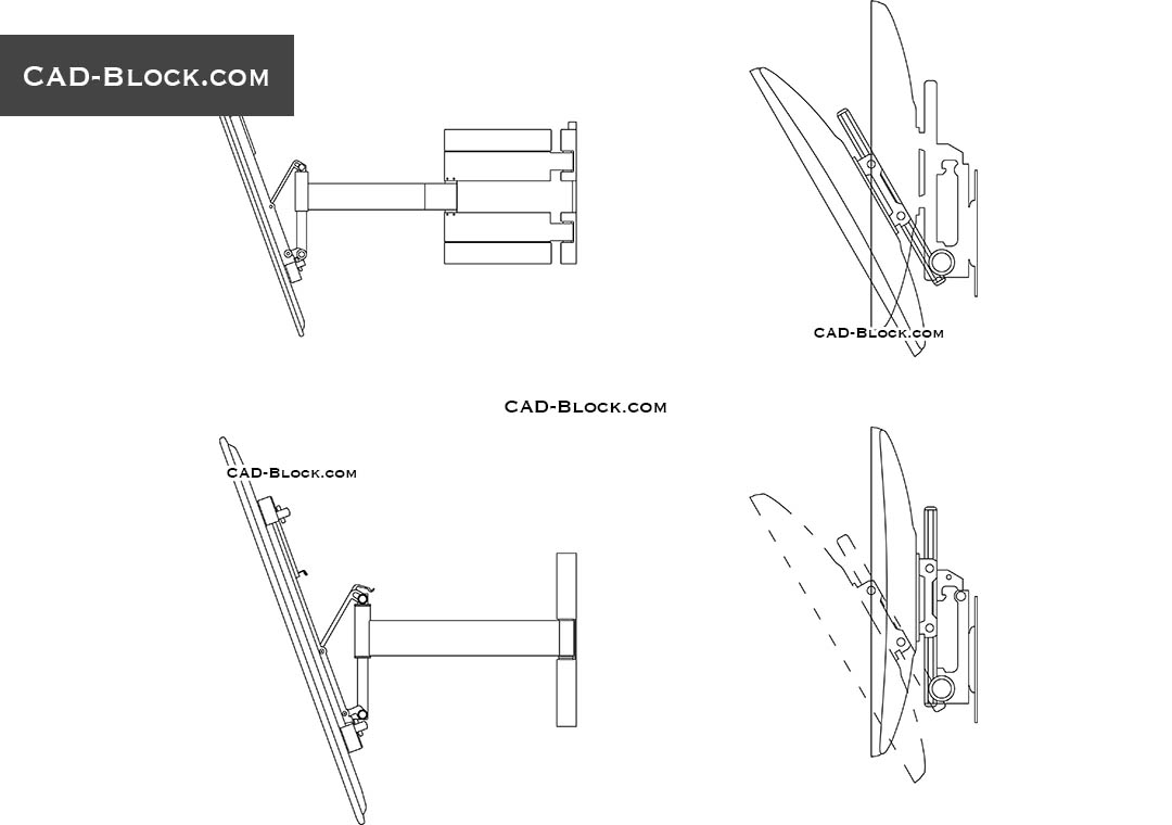 cad file monitor arm