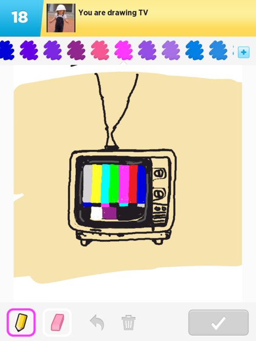 500x667 Tv Drawings - Tv Drawing