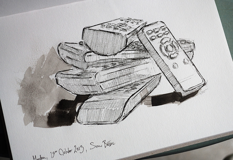 750x516 I've Found A Remote, But Which One Is It Drawing Upon Life - Tv Remote Drawing