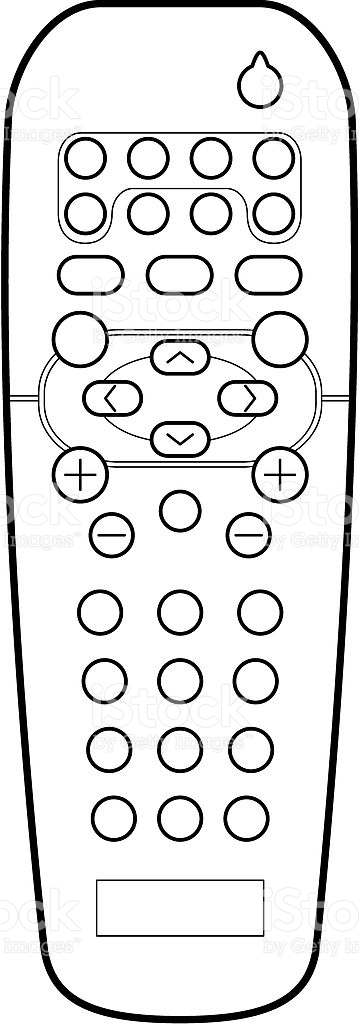 Пульт для телевизора рисунок