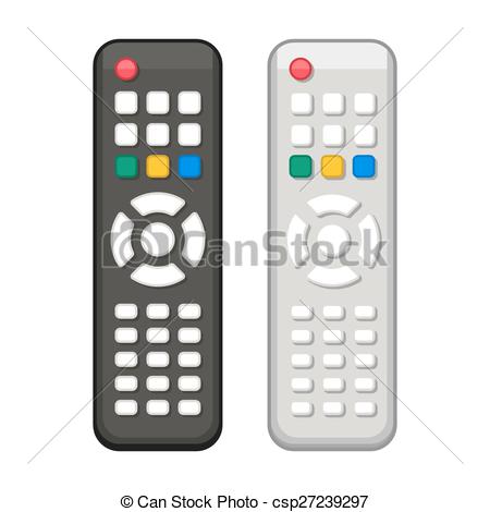 450x470 Tv Remote Control In Black And White Design Vector Illustration - Tv Remote Drawing