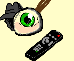 300x250 detective finds the long lost tv remote! - Tv Remote Drawing
