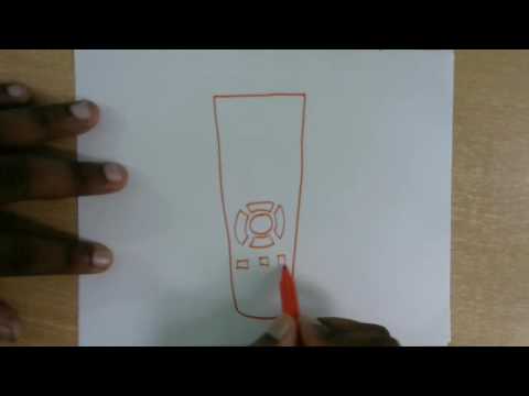 480x360 How To Draw Tv Remote Easy Step - Tv Remote Drawing