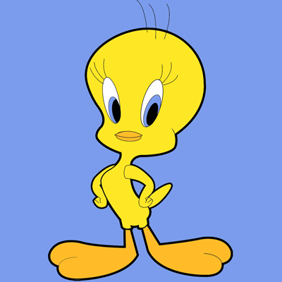 400x400 how to draw tweety bird from looney tunes with easy steps drawing - Tweety Bird Drawing