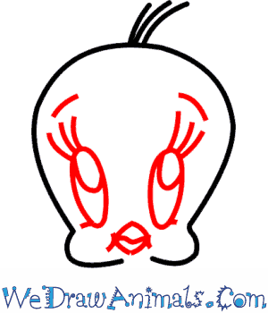 300x350 how to draw tweety - Tweety Bird Drawing