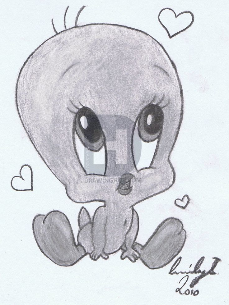 736x982 tweety bird drawing - Tweety Bird Drawing
