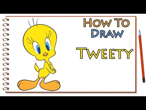 480x360 how to draw tweety easy - Tweety Drawing