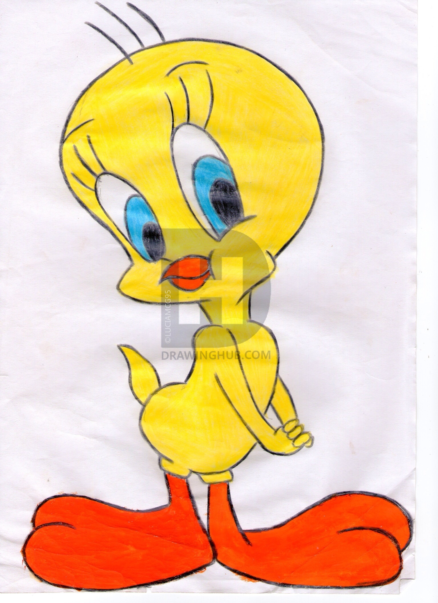 1536x2112 tweety drawing - Tweety Drawing