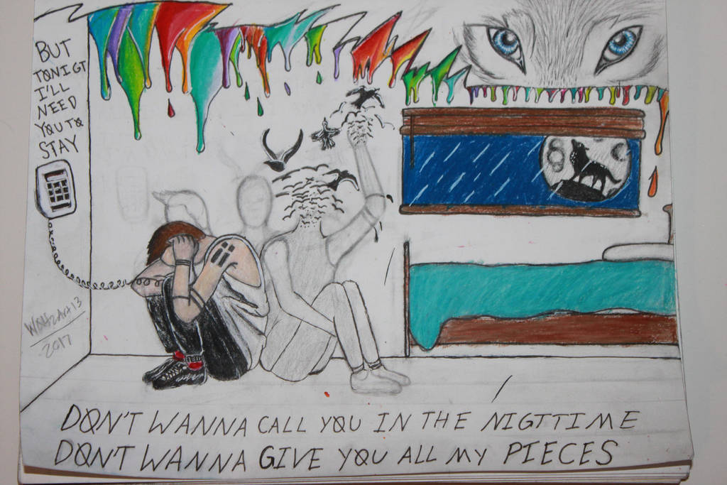 1024x683 The Run And Go Drawing - Twenty One Pilots Drawing