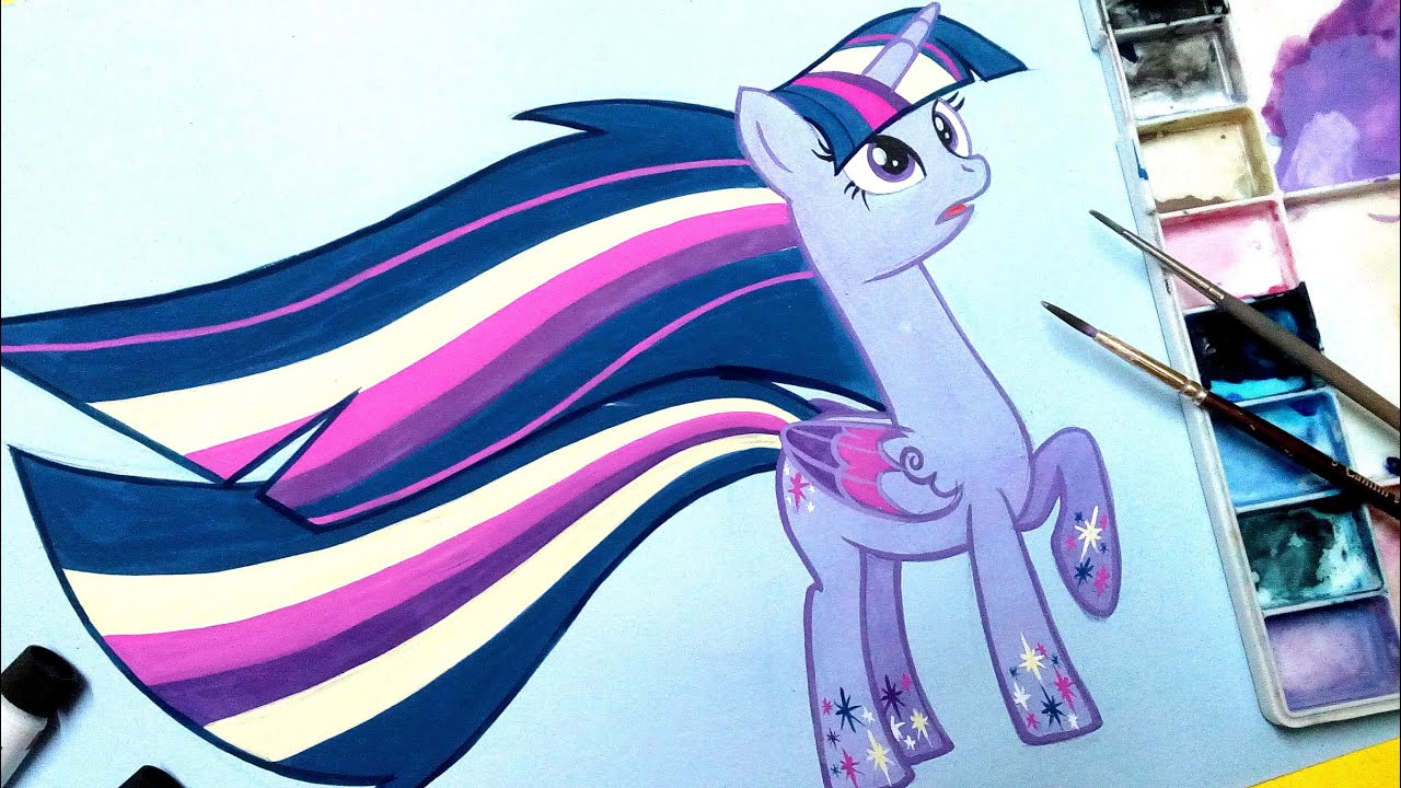 1280x720 How To Draw Twilight Sparkle My Little Pony Rainbow Power - Twilight Sparkle Drawing