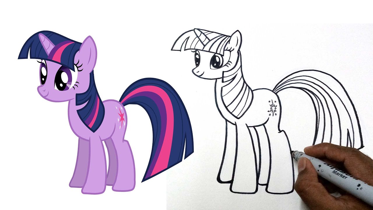 1280x720 To Draw Mlp Twilight Step - Twilight Sparkle Drawing