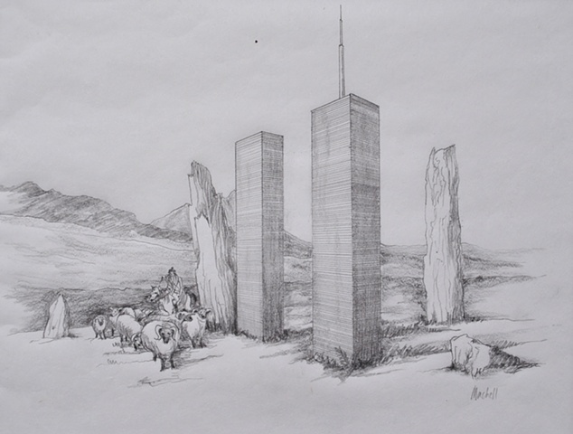 Twin Towers Drawing at PaintingValley.com | Explore collection of Twin