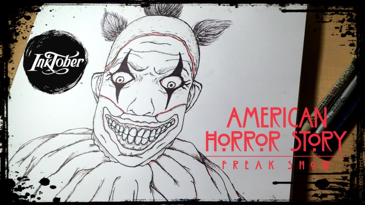 1280x720 Inktober Speed Drawing Twisty The Clown - Twisty The Clown Drawing