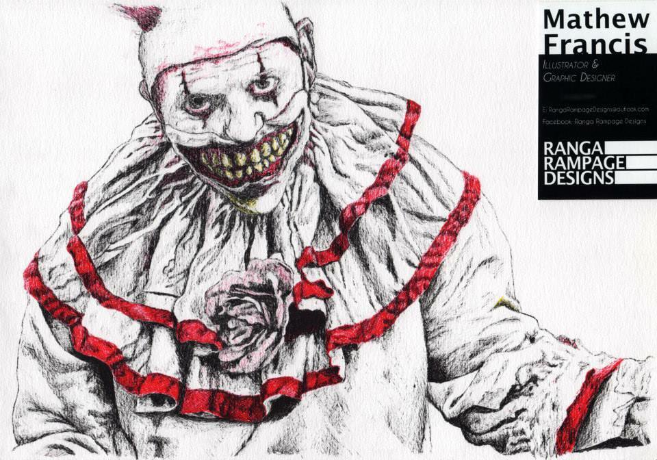 960x672 Mat Francis On Twitter My Latest Drawing Of As Twisty - Twisty The Clown Drawing