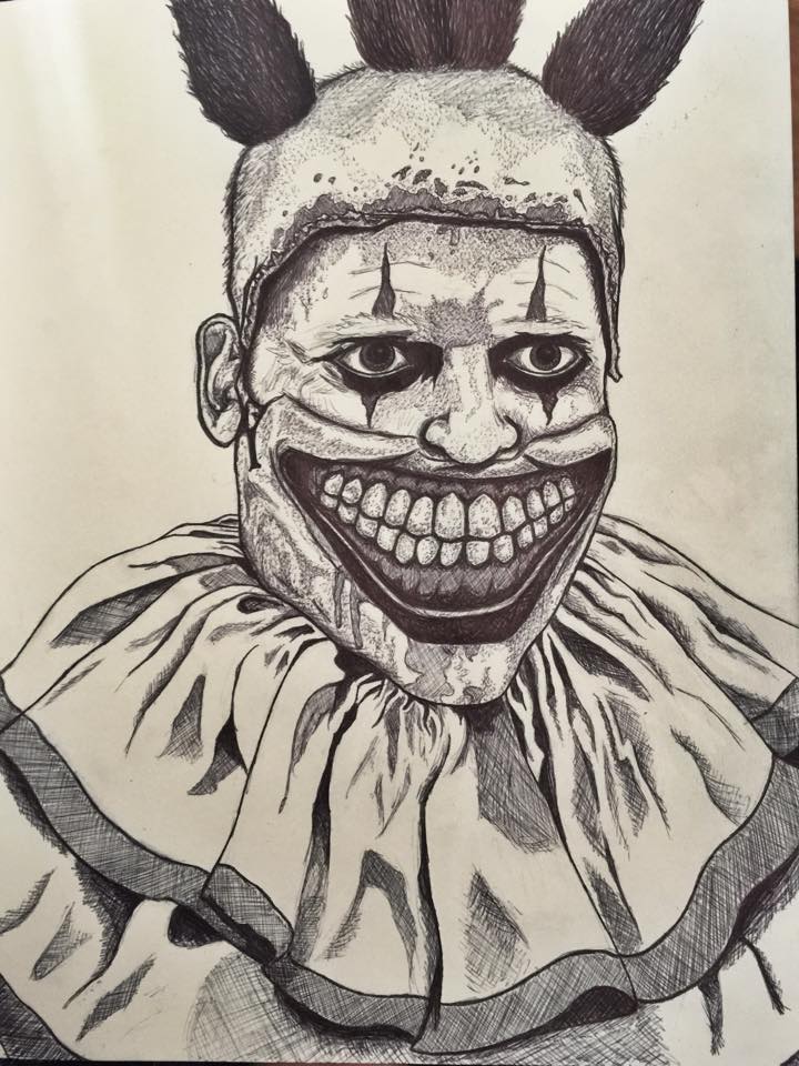 720x960 My Drawing Of Twisty The Clown Thinking Of Doing A Series - Twisty The Clown Drawing