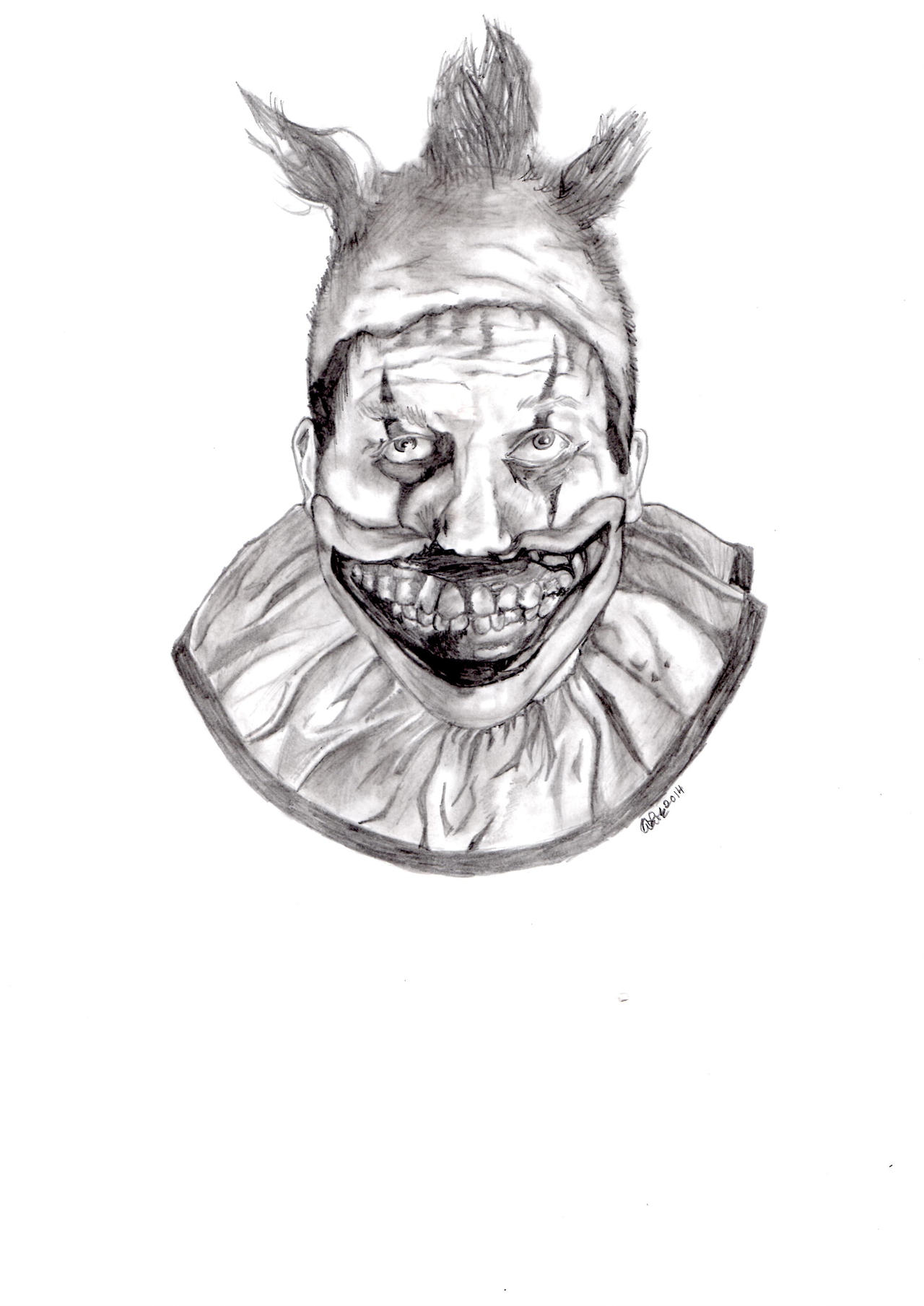 Twisty The Clown From American Horror Story - Twisty The Clown Drawing. 