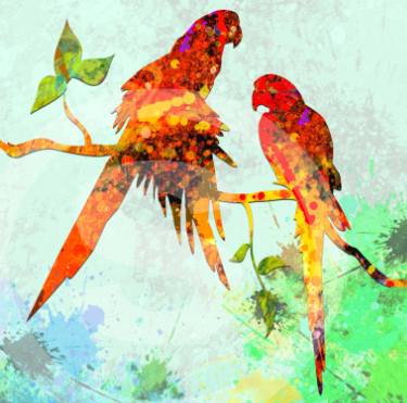 375x371 splash two birds - Two Birds Drawing