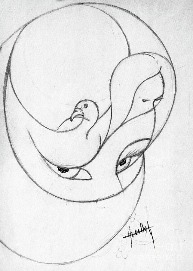 642x900 Two Faces In One Drawing - Two Face Drawing