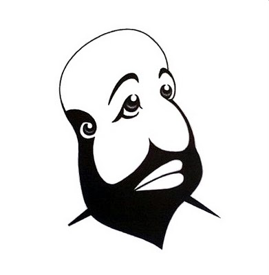 391x400 Two Faces Sad - Two Faces In One Drawing