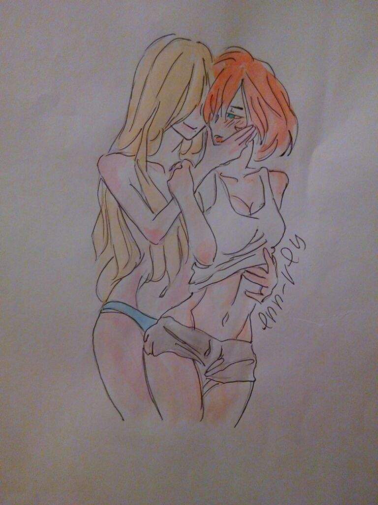 768x1024 the drawing of two girls in love lgbt amino - Two Girls Drawing