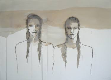 375x271 Two Girls Drawing - Two Girls Drawing
