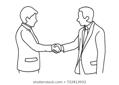 390x280 Huge Collection Of 'drawing Of Two Hands Shaking' Download More - Two Hands Drawing