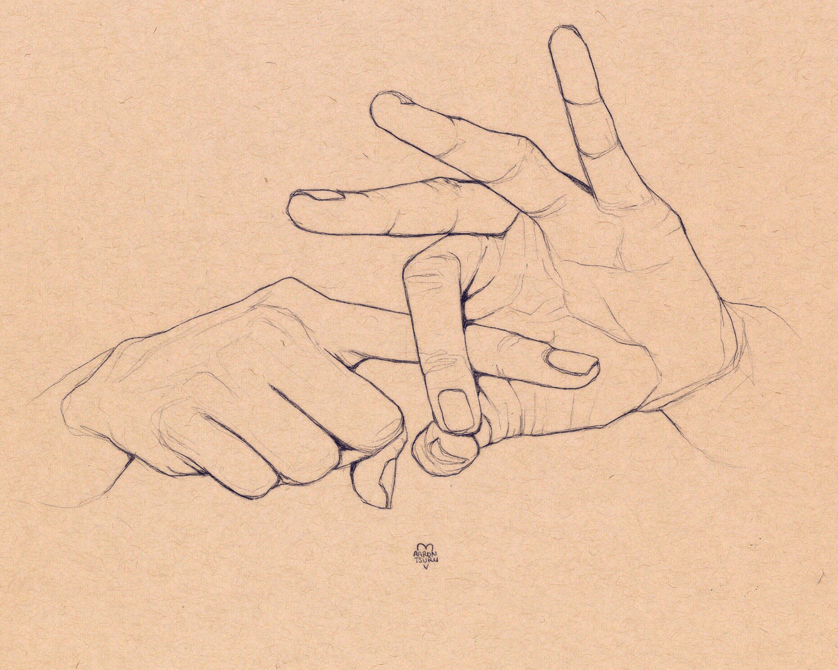 2700x2160 Two Hands Study, Digital Drawing, X Pixels Art - Two Hands Drawing
