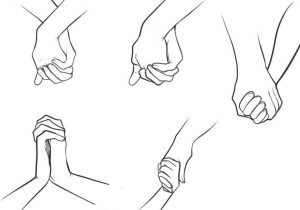 300x210 Couple Holding Each Other Drawing Sketch Illustration Of Two Hands - Two Hands Drawing Each Other