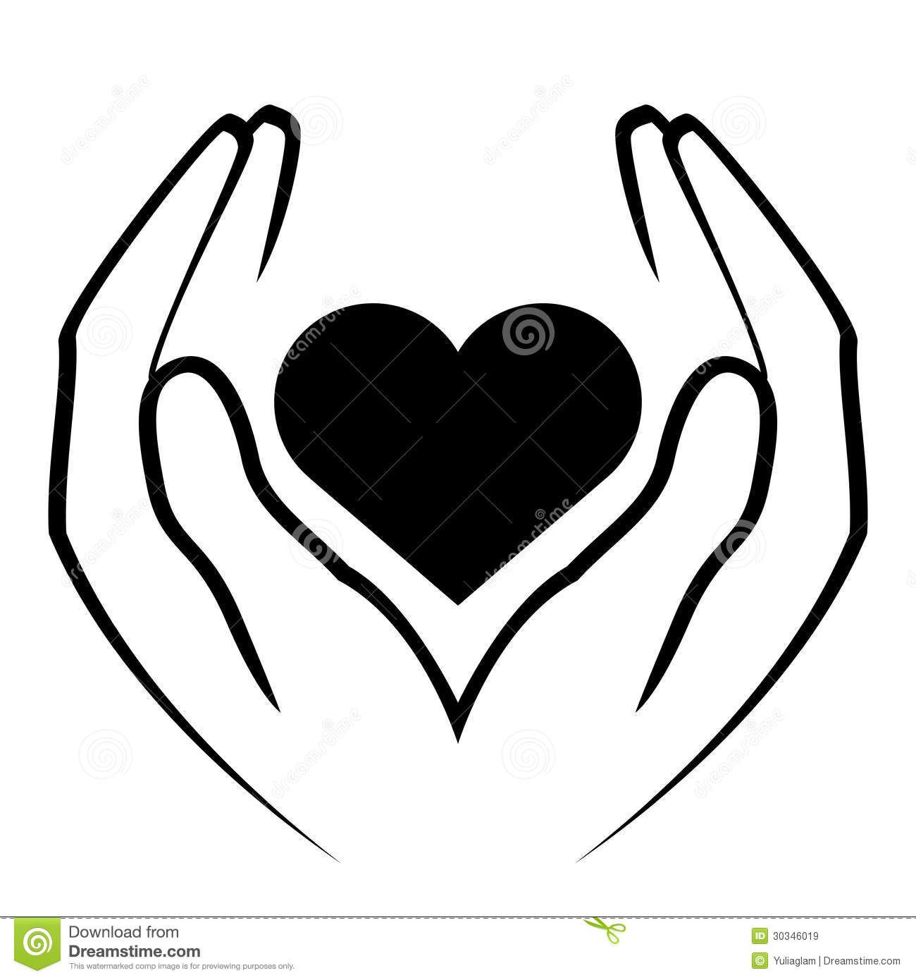 1300x1390 Hands Holding Heart Royalty Free Stock Images - Two Hands Making A Heart Drawing