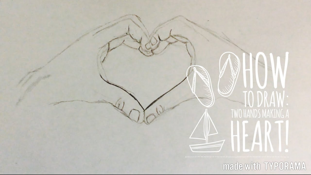 1280x720 two hands making a heart drawing two hands making a heart drawing - Two Hands Making A Heart Drawing