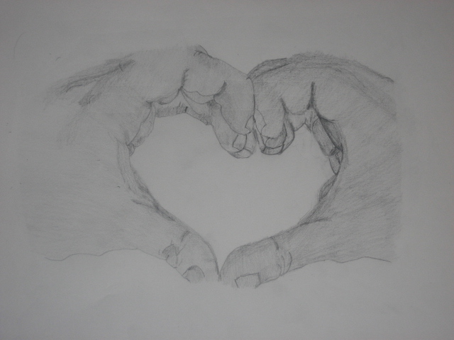 640x480 Drawings Of Hands Making A Heart - Two Hands Making A Heart Drawing