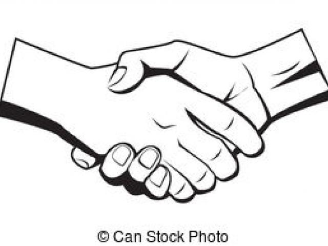 640x480 two hands shaking - Two Hands Shaking Drawing