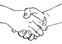 200x140 two hands shaking clipart cool - Two Hands Shaking Drawing