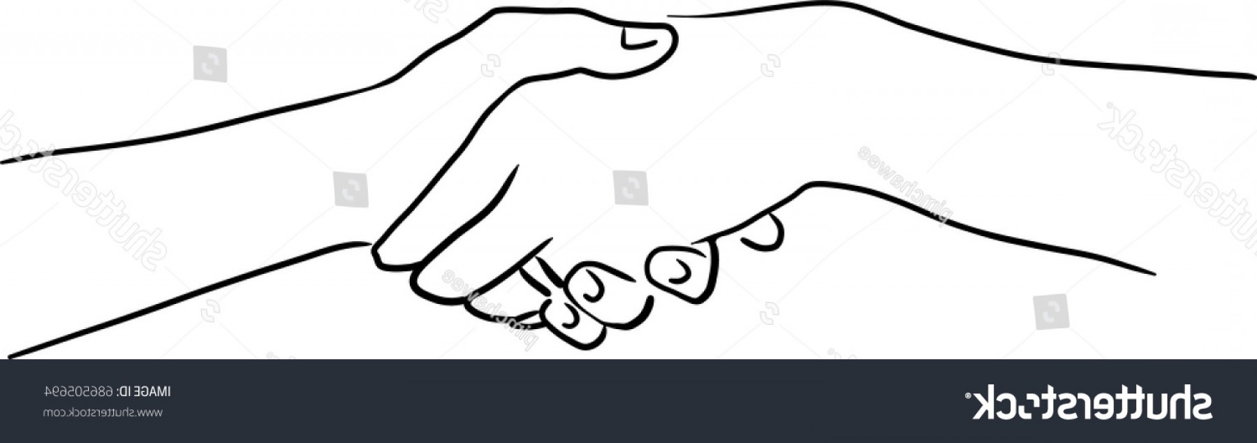 1800x634 vector art drawing shaking hands two lazttweet - Two Hands Shaking Drawing